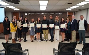 GGUSD Board of Education Honors Athletes and Coaches of Character - article thumnail image